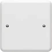 1 Gang Blank Plate, Single Gang Electrical Blanking Plate White, Square Shape Plastic Cover for 1 Gang Plug Socket (1 Gang Blank Plate)