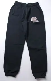Eric Emanuel Men's Basic Cuffed Hem Cotton Sweatpants LB3 Jet Black Medium