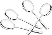 Ewingger 6 Pieces Large Buffet Serving Spoons, Stainless Steel Food Serving Spoons