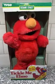 Vintage 1996 Tyco Tickle Me Elmo New in Box Plush Needs New Batteries