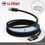 USB A to USB C Magnetic Cable Fast Charging Cord For iPhone 16 15 Samsung Google