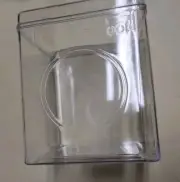 Acrylic Laundry Pods Container with Lid Washing Machine Shape Clear 5.5" x 4.5"