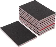 PLAFOPE 10Pcs Sponge Sanding Block Grit Sandpaper Pads for Grinding Ergonomic Design for Comfortable Use for Furniture and Automotive Finishing