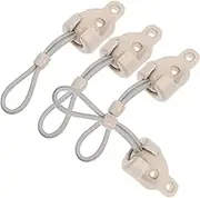 Vaguelly 4Set Windproof Bungee Cord Lock for Roller Shades and Blinds Easy Installation Base Cap Design for Outdoor Use and Camping Light for Aesthetic Appeal