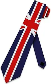 United Kingdom Flag Necktie Union Jack mens tie by Three Rooker