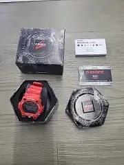 Casio G-Shock 3194 G-7900A Tide Moon Digital Watch Rescue Red W/ New Battery