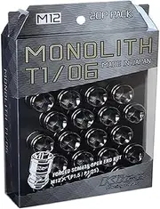 KYO-EI MN03GK Kics Monolith M12 x 1.25 Glorious Black, 20 P