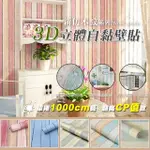 【ROYAL LIFE】新仿木紋3D立體自黏壁貼-2入組(1卷10米長)