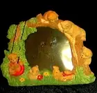 Teddy Bear Cub & Friends Tree Play Swing Home Office Figurine Photo Frame #DX