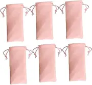 [COLLBATH] Sunglasses Drawstring Bag Set of 12 Eyewear Storage Pouch Glasses Organizer Compartment Scratch-proof Lightweight Portable Easy to