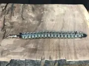 Paracord Bracelet Foliage Cord With Silver Clasp Buckle