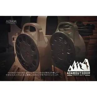 ADAM 12米輪座式延長線 沙色/軍綠 動力線 延長線 動力線盤 過載自動斷電 台灣製造【ZD Outdoor】