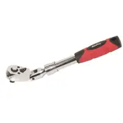 Ampro T29773 3/8" Drive Extendable Flex Head Ratchet/Socket Spanner Tool Chrome