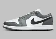 Nike Air Jordan 1 Retro Low Iron Grey White Black Nby 553558-152 sz 11.5 Men's