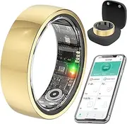 Smart Health Ring for Women Men,Fitness Rings Tracker with Blood Pressure Monitor Heart Rate Blood Oxygen Sleep Monitor IP68 Waterproof Step Counter Calorie Tracker Health Rings for Android iOS Phones