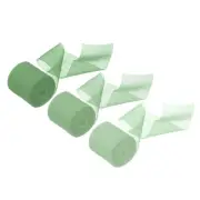 3 Rolls Chiffon Ribbon, 1-1/2 Inch x 5.5 Yard Silk Satin Ribbon, Green Series