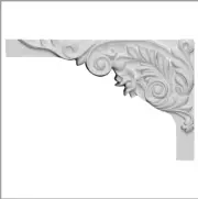 Lot of 6 Springtime, Left Stair Brackets, 11"W x 7"H x 5/8"D