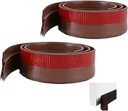 2 Packs Door Draft Stopper,Door Draught Stopper, Under Door Seal Strip,Weather Stripping Door Seal, Garage Window Blocker Noise Cold Air Brown