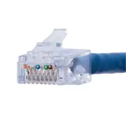 Dynamix RJ-45PTC6-100-JR Cat6 RJ45 Connector - 100pc UTP - Push Through - 3 Prong - 50u Gold - Max 1.05mm Conductor [RJ-45PTC6-100-JR]