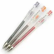 3 x Pilot G-Tec C4 Microtip Gel Ink 0.4 Rollerball Pens - Violet, Orange, Red