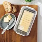 Clear Lid Butter Slicer Box Rectangular Butter Container Rectangular