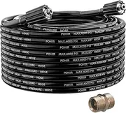 YUET Pressure Washer Hose Jet Washing Extension Replacement for Karcher K Series Karcher K2 K3 K4 K5 K7 Power Wash to M22-14mm 2000PSI Female with M22 Male Thread Water Pipe 15M