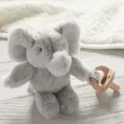 Pottery Barn Elephant Critter Plush Pacifier Holder