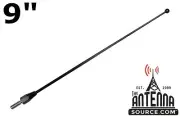 9" Black Spring Stainless AM/FM Antenna - Fits: 2012-2017 Triumph Trophy (for: Triumph)