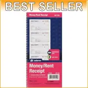 Spiral-Bound Rent Receipt Book with 200 Carbonless Sets for Easy Transactions