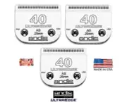 3-ANDIS ULTRAEDGE 40 BLADE*Fit Many Oster,Wahl,Moser,Laube Clippers*Pet Grooming