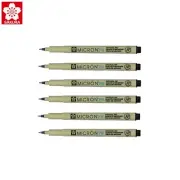 Sakura Pigma Micron PN | Journaling Black Archival Ink | Pack of 6 Pens