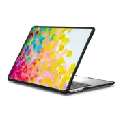 MacBook Air 13-inch (M2 - M4) Impact Case CREATION IN COLOR - Whimsical Bold Colorful Rainbow Neon Multicolor Wild Ocean Waves Sea Splash Coastal Fine Art Abstract Acrylic Painting Modern Chic Ombre Pattern Design