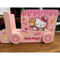 在飛比找蝦皮購物優惠-近新Hello kitty冰淇淋造型木座膠台