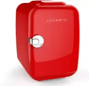 Mini Fridge, 4 Liter/6 Can Portable Cooler and Warmer Personal Fridge