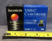 One Scotch VHS-C Video Cassette 30min (TC-30VHS-C)