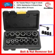 Impact Bolt & Nut Remover Set 13+1 Pieces Bolt Extractor Tool Set + Storage Case