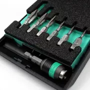 WERA TOOLS 844/7 Tap Bits 7-Piece Set w/Rapidaptor - 05104654