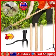 Stand Up Weed Puller Tool Made with Long Wooden Handle QG