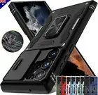 For Samsung S25 S24 S23 S22 S21 S20 FE Ultra Plus A55 Case Shockproof Ring Cover