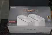 ASUS ZenWiFi ET8 AXE6600 Tri-Band WiFi 6E AiMesh System Router Two-pack White