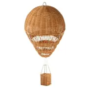 Rattan Balloon Ornament Mini Basket Pendant for Birthday and Graduation Parties