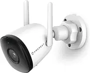 [Amcrest] 1080P WiFi Camera Outdoor, Smart Home 2MP Bullet IP Security Camera Outdoor Wireless, 98ft Nightvision, Built-in Mic, 102° FOV, 256GB MicroSD Storage (Sold Separately), ASH22-W (Wired Power)