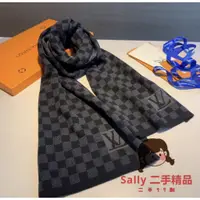 在飛比找蝦皮購物優惠-（Sally 二手）LOUIS VUITTON 棋盤格羊毛絨