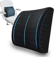 Lumbar Support Pillow for Office Chair Car Seat, Ergonomic Memory Foam Back Supp