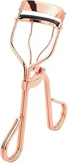 AIMALL Professional Eyelash Curler with Handle, Premium Rose Gold Steel Finish, Silicone Pad for 3D Lash Curling, Slip-Resistant Design, Perfect for Natural Lash Curve - 4.53" x 2.75"