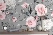 3D spring flowers and leaves Mural Removable Wallpaper,Peel & stick Wall Mural, Floral, Wall Art,Wall Decal,Wall Sticker,Jess Art 42