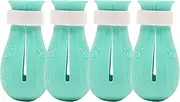 zolyet Anti-Scratch Cat Shoes Boots with Storage Box Cat Paw Protector Cover Pet Scratching Restrai Boots for Home Bathing Shaving Green
