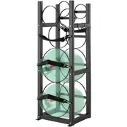 Refrigerant Cylinder Tank Rack for 2x30lbs and 3 Small Tanks