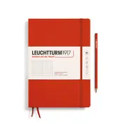 Notebook Hardcover Composition, Dotted, 219 Numbered Pages (Fox Red) - B5
