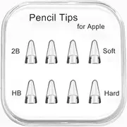 Leideli Stylus Tip Compatible with Apple Pencil 1st/2nd Gen iPad, 2B/HB Writing Sensation, Tablet